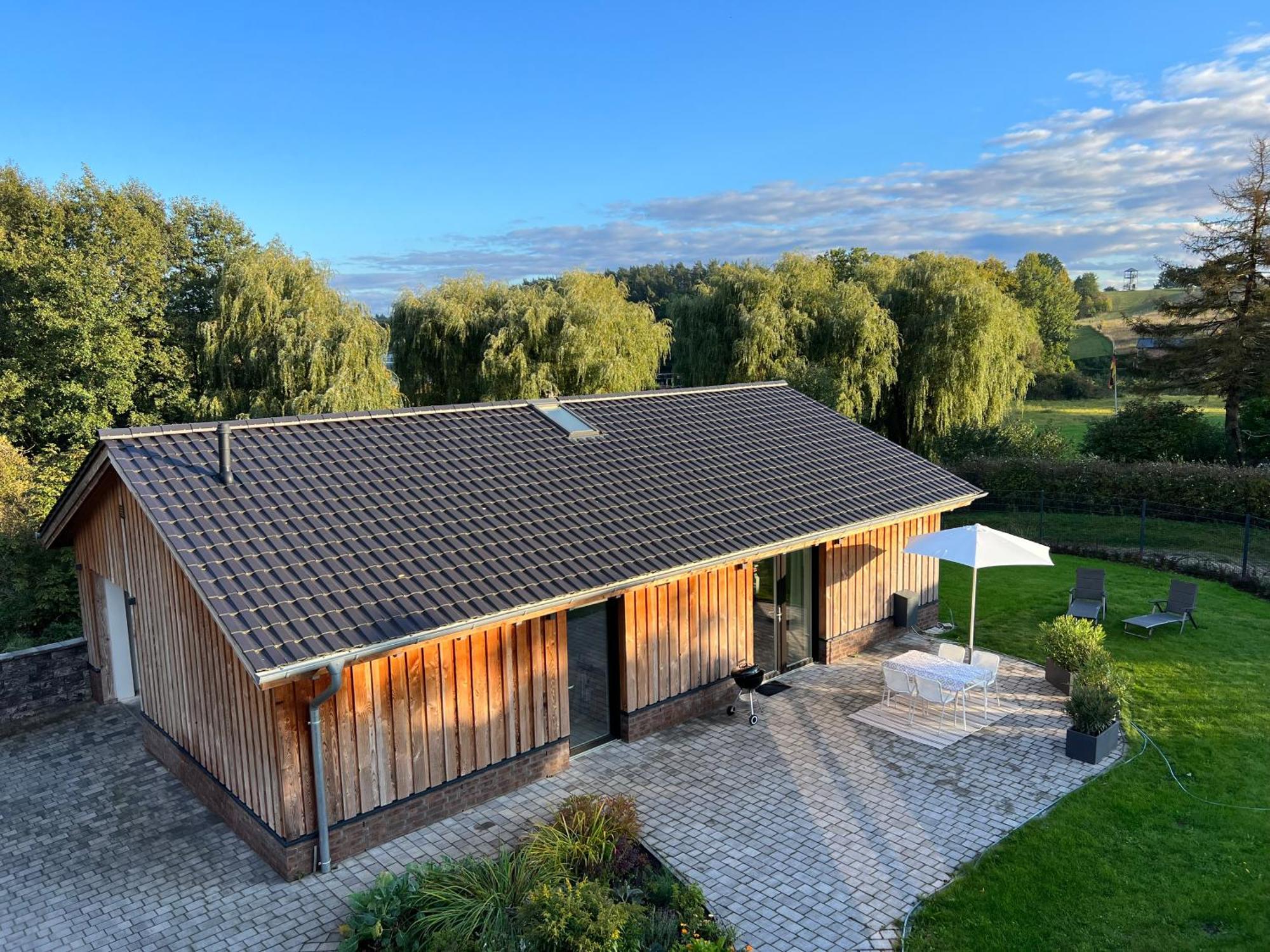 Ferienhaus Auszeit Mit Sauna Schwarz エクステリア 写真